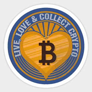 Live, Love and Collect Crypto Sticker